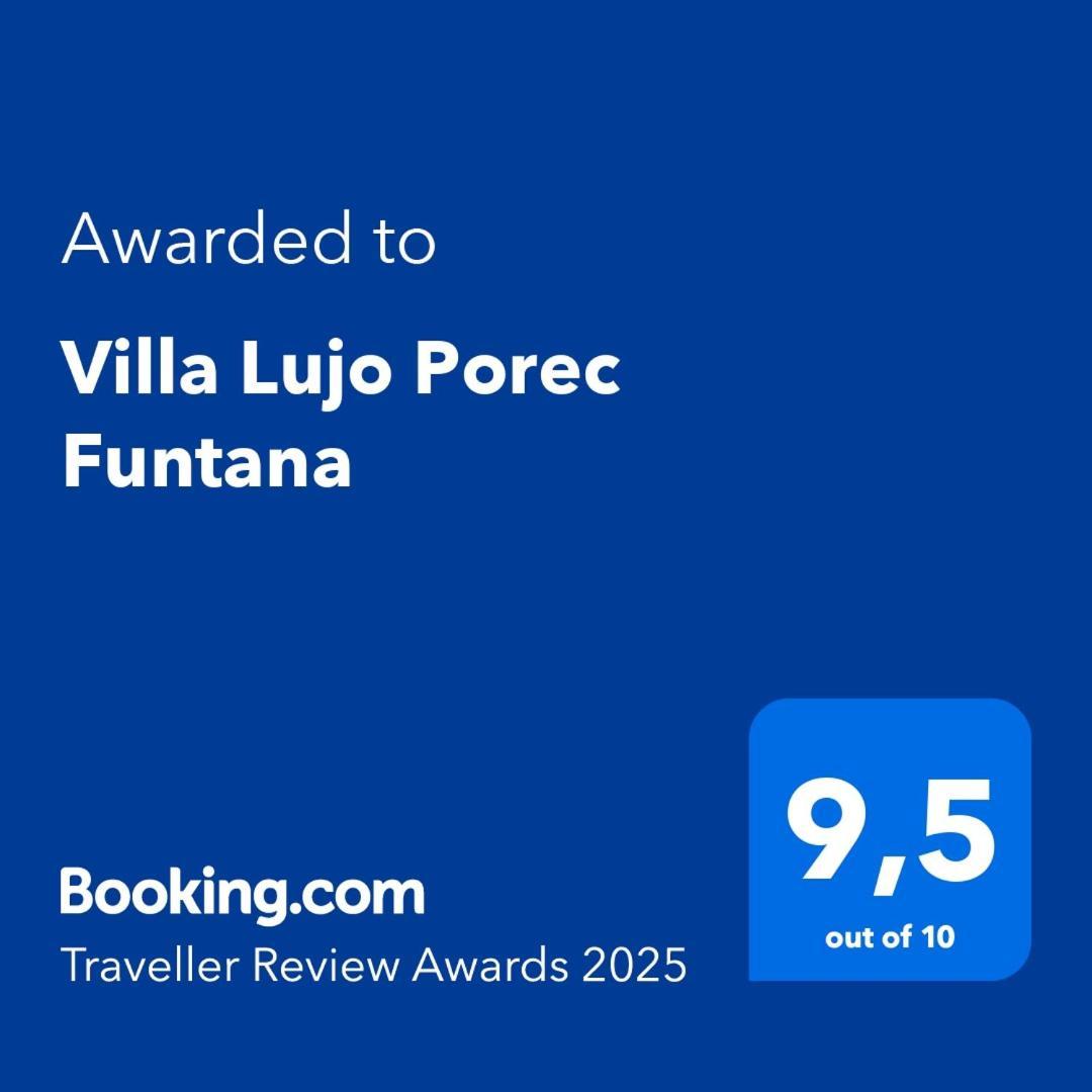 Villa Lujo Porec Funtana Exterior photo